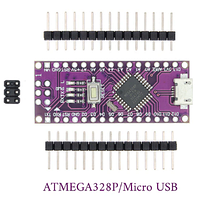 Arduino NANO V3.0, ATmega328P, CH340, 5В, 16МГц, разъем Micro USB