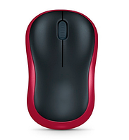 Беспроводная мышь Logitech M185 1х1 красная для ПК с ресивером (025-52)