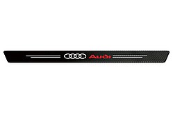 Наклейка на задній бампер карбонова Audi всі моделі та інші марки автомобілів 90х7см