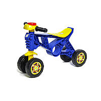 Беговел четырехколесный детский мотоцикл Orion 188, синий