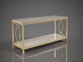 Тумба під ТВ Емір метал бежевий ДСП Дуб корабельний Лейбл (TeneroTM)