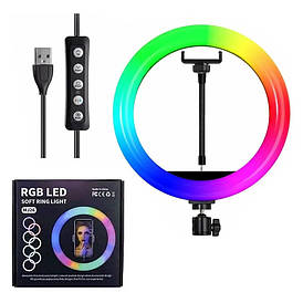 Багатофункціональна кільцева LED-лампа RGB SOFT RING LIGHT MJ26 26 см (без штатива)