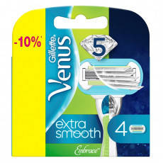 Змінні касети леза Gillette Venus Extra Smooth 4 шт (Оригінал, Польща)