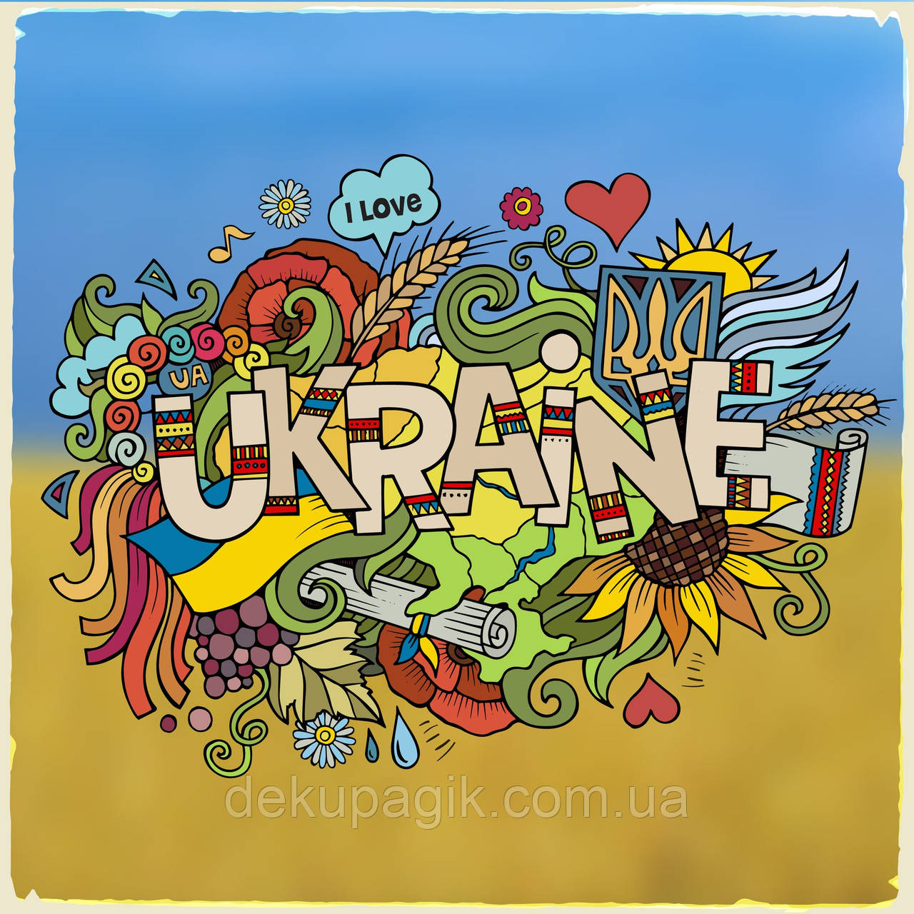 Декупажна карта DK UKR-
