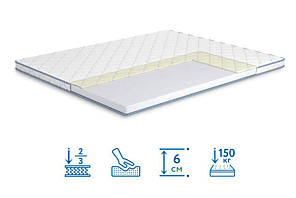 Матрац двосторонній Вирій безпружинний наповнення піна Memory+HR Strong 70х190 см (Матролюкс-ТМ)