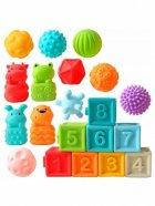 Комплект текстурных фигурок для малышей Сенсорики Limo toy