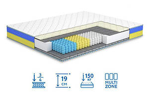 Матрац двосторонній Заграва на пружинному блоці Pocket Spring 70х190 см (Матролюкс-ТМ)