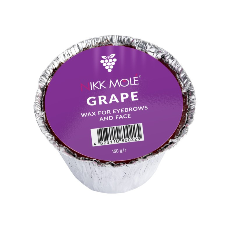 Віск Nikk Mole Grape твердий для брів та обличчя 150 г