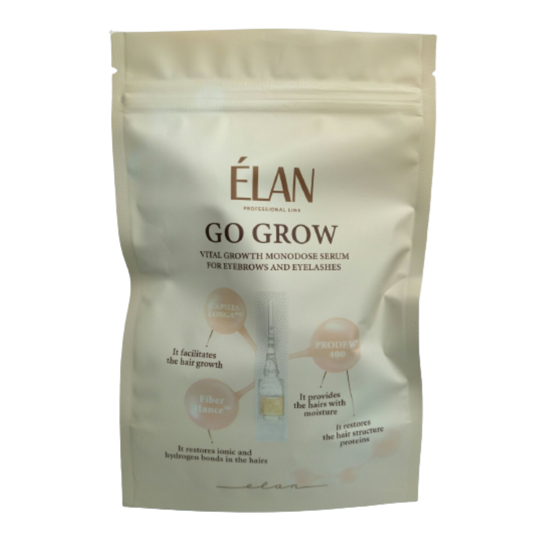 Сироватка ELAN «GO GROW» для росту брів і вій 10 монодоз по 1 мл