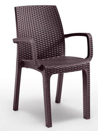 Стілець садовий Verona armchair пластик коричневий (Time EcoTM)