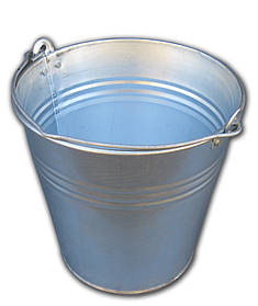 Відро оцинковане 7 літрів одношовне Ø 24 см h=23 см (Метид)
