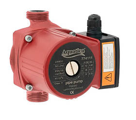 Насос циркуляційний 130 Вт Hmax 7м Qmax 87 л/хв Ø 11⁄2" 180 мм + гайки Ø1" AQUATICA (774138)