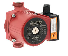 Насос циркуляційний 65Вт Hmax 4м Qmax 63 л/хв Ø 11⁄2" 130 мм + гайки Ø1" AQUATICA (774113)