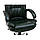 Крісло офісне Каліфорнія-Ю хром підлокітники сильвер механізм Tilt екошкіра Мадрас грин індія (Richman ТМ), фото 3