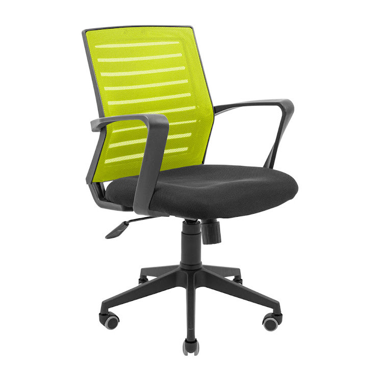 Крісло офісне Флеш Ю пластик підлокітники пластик механізм Tilt спинка сітка Зелена (Richman ТМ)