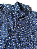 Рубашка чоловіча в смужку NavyBoot Синя 10449 XXL (54), фото 3