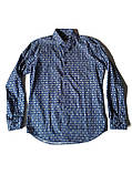 Рубашка чоловіча в смужку NavyBoot Синя 10449 XXL (54), фото 4