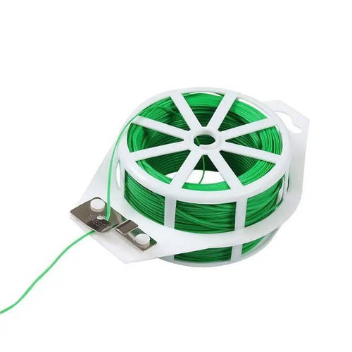 Проволока садовая Verto 100м с толщиною 0,7мм и резаком для подвязки ...