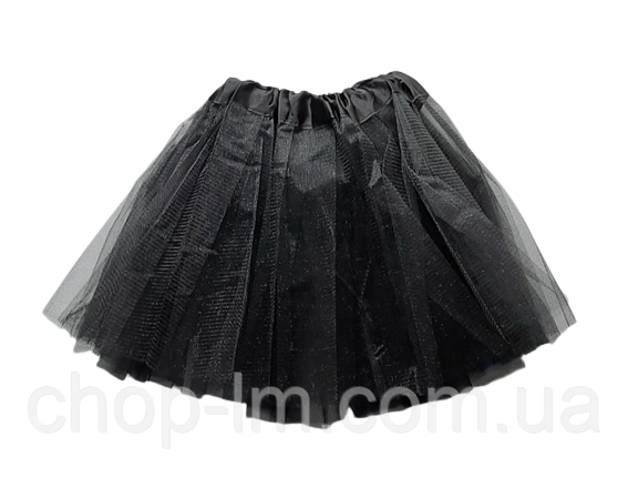 Спідниця фатиновая дитяча (98-110 см) до 6-7 років (чорна)