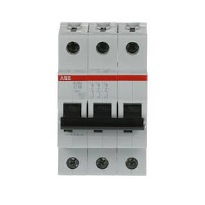 Автоматичний вимикач S203-C10 3Р 10A C 6кА System pro M compact S200 Standart ABB 2CDS253001R0104, фото 3