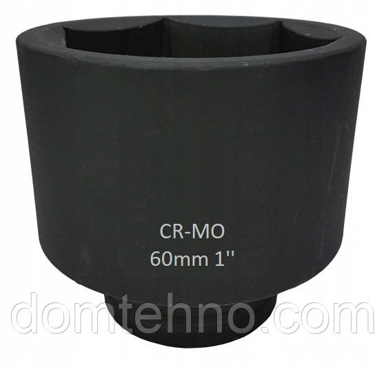 Шестигранна ударна головка гайковерта 60 мм Ударна головка SMART 1", фото 1
