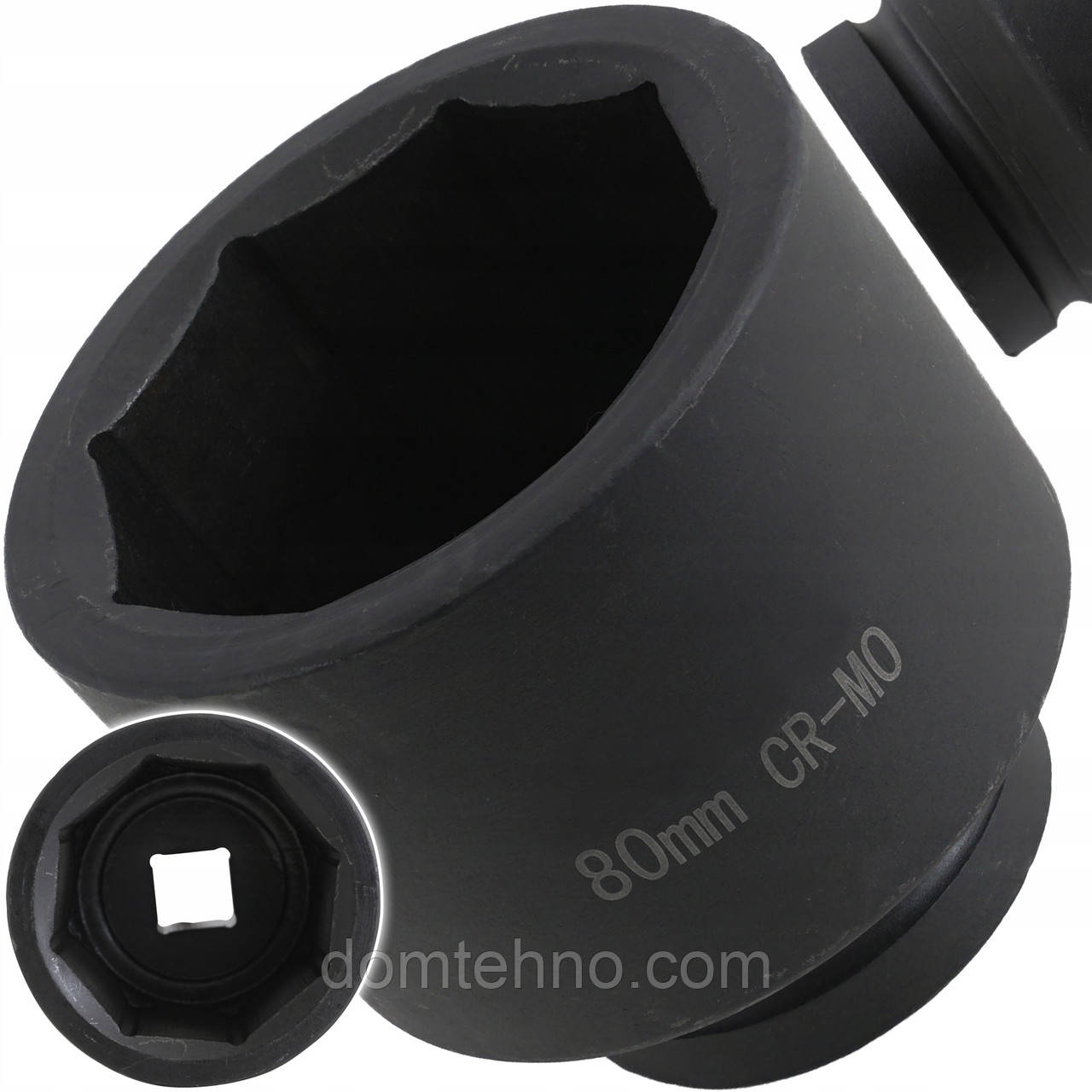 Шестигранна ударна головка гайковерта 80 мм CR-MO Ударна головка SMART 1", фото 1
