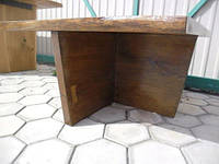 Квадратный кофейный столик из дуба
