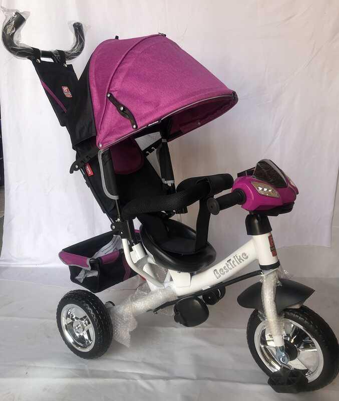 Велосипед 6588 - 31-214 Best Trike (1) КОЛЕСО ПІНА, d=25см переднє, d=20см задні, ФАРА, в коробці