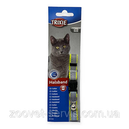 Світловідбивний нейлоговий нашийник для котів з брязкальцем Trixie Safer Life Reflective (4145), фото 1