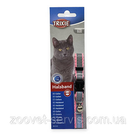 Світловідбивний нейлоговий нашийник для котів з брязкальцем Trixie Safer Life Reflective (4145), фото 3