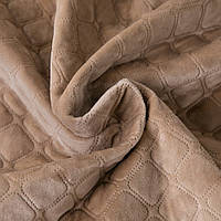 Покривало велюрове ТЕП "VELOUR" Розмір євро 220x240 Колір - Беж