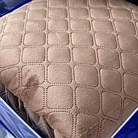 Покривало велюрове ТЕП "VELOUR" Розмір євро 220x240 Колір - Коричневий