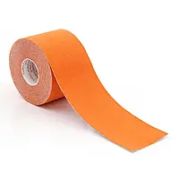 Тейп Кинезио 5 см, кинезиологическая лента Kinesiology Tape оранжевый