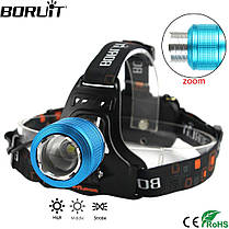 Налобний ліхтар BL 2199 T6, Налобний ліхтарик на батарейках, Ліхтар на гумці світлодіодний стрічковий, фото 2