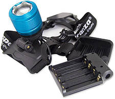 Налобний ліхтар BL 2199 T6, Налобний ліхтарик на батарейках, Ліхтар на гумці світлодіодний стрічковий, фото 3