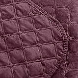 Покривало велюрове ТЕП "VELOUR" Розмір 240x260 Колір - Баклажановий, фото 4