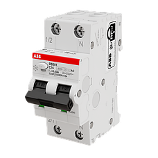 Диференційний вимикач DS201 C20 1P+N C 20A 6кА тип АС 30mA ABB 2CSR255080R1204, фото 3