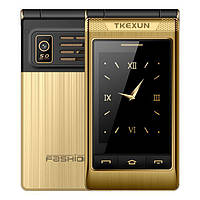 Мобільний телефон смартфон Tkexun G10-1 3G (Yeemi G10-1) gold. Dual display - екран 3,5'', 2 SIM, 3000 мАг