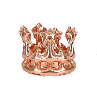 Фольговані кулі фігура Корона 4 Д рожеве золото 21х78 см під повітря