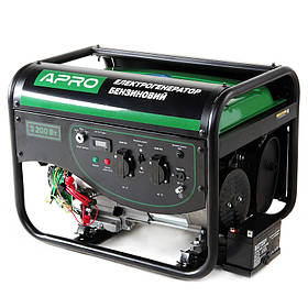 Генератор бензиновий 4-тактний 3.0/3.2 кВт (електро запуск) APRO 852105