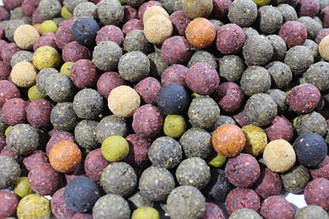 Підгодовувальні бойли міксовані варені (різні розміри і різні смаки) STZ Baits, 1кг (вагові)