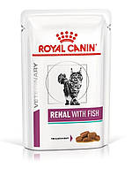 Royal Canin Renal with Fish влажный лечебный корм для кошек при почечных заболеваниях, рыба, 0.085ГРх12ШТ