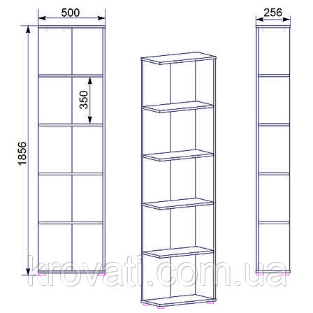 Полиця підлогова  П - 37, Компаніт, Німфеа альба, фото 2