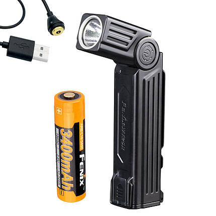 Ручний ліхтар Fenix WT25R | Потужний LED, Поворотна голівка, Вбудований акумулятор, Магнітне кріплення, фото 1