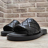 Жіночі шкіряні сабо на плоскій підошві, фото 3