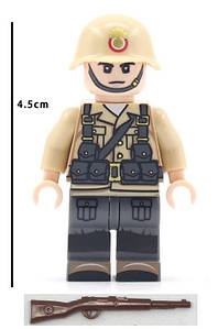 Військові фігурки, Французький солдат No5 1шт, блочний , BrickArms