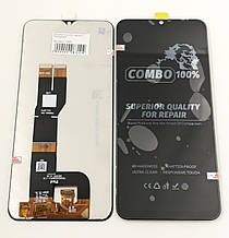 Дисплей Vivo Y02, чорний, з тачскрином