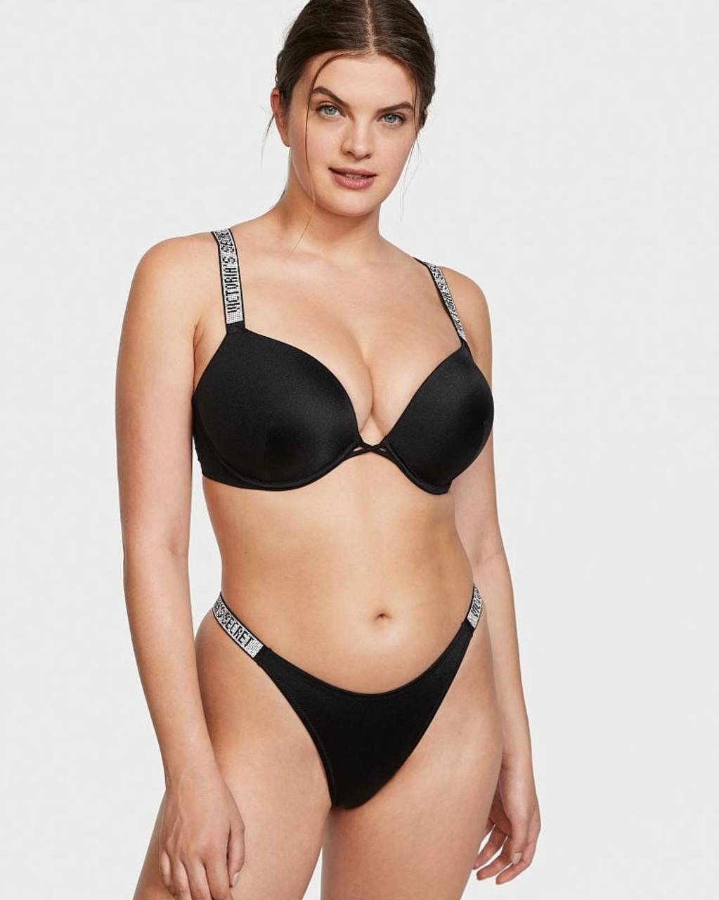 Класичний чорний купальник зі стразами Victoria’s Secret (Вікторія Сікрет), оригінал