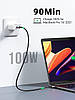 Кабель зарядний Ugreen Type-C 100 W Power Delivery PD Charging Cord 3 м Black (US316), фото 4