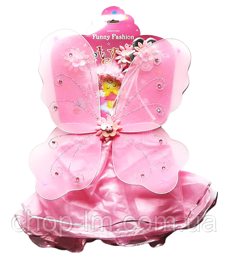 Костюм новорічний "Метелик" (рожевий), карнавальний костюм